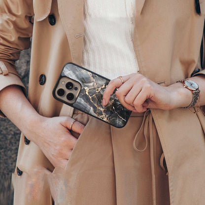 Midnight Veins Phone Case for Iphone 16 | Glass Case