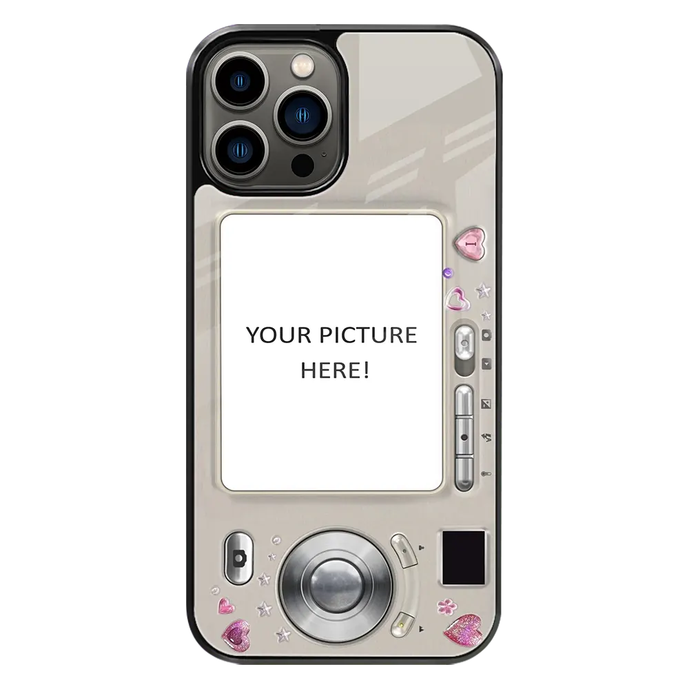 Polaroid Personalised Glass Phone Case