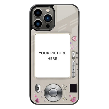 Polaroid Personalised Glass Phone Case