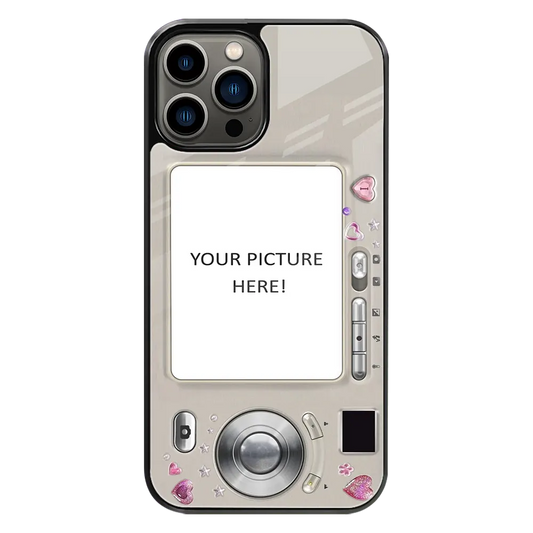 Polaroid Personalised Glass Phone Case