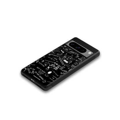 Minimalistic Black Aesthetic Collage google pixel 8 pro mobile cover | shockproof glass phone case