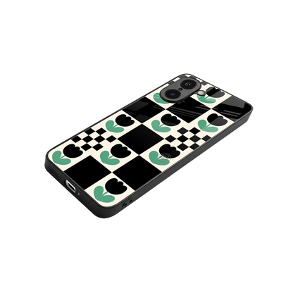 Minimalistic Flower Pattern stylish phone case for oneplus nord ce5 5g | glossy glass and slim fit