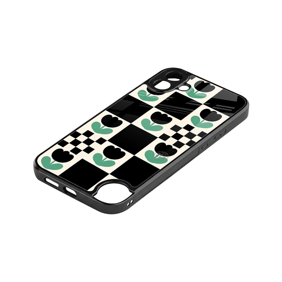 Minimalistic Flower Pattern stylish phone case for cmf nothing phone 1 | glossy glass and slim fit