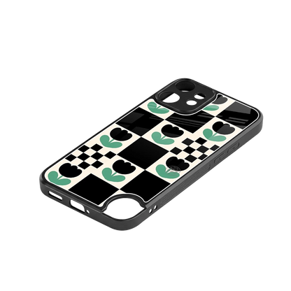 Minimalistic Flower Pattern stylish phone case for cmf nothing phone 2 pro | glossy glass and slim fit