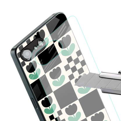 Minimalistic Flower Pattern stylish phone case for iphone 17e | glossy glass and slim fit