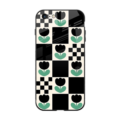 Minimalistic Flower Pattern back phone cover | glass case for iphone 6