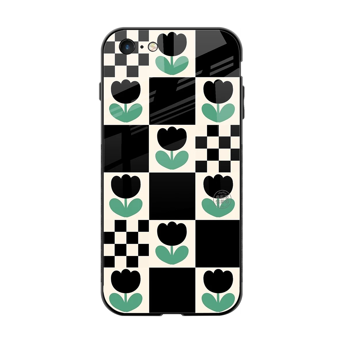 Minimalistic Flower Pattern back phone cover | glass case for iphone 6s plus