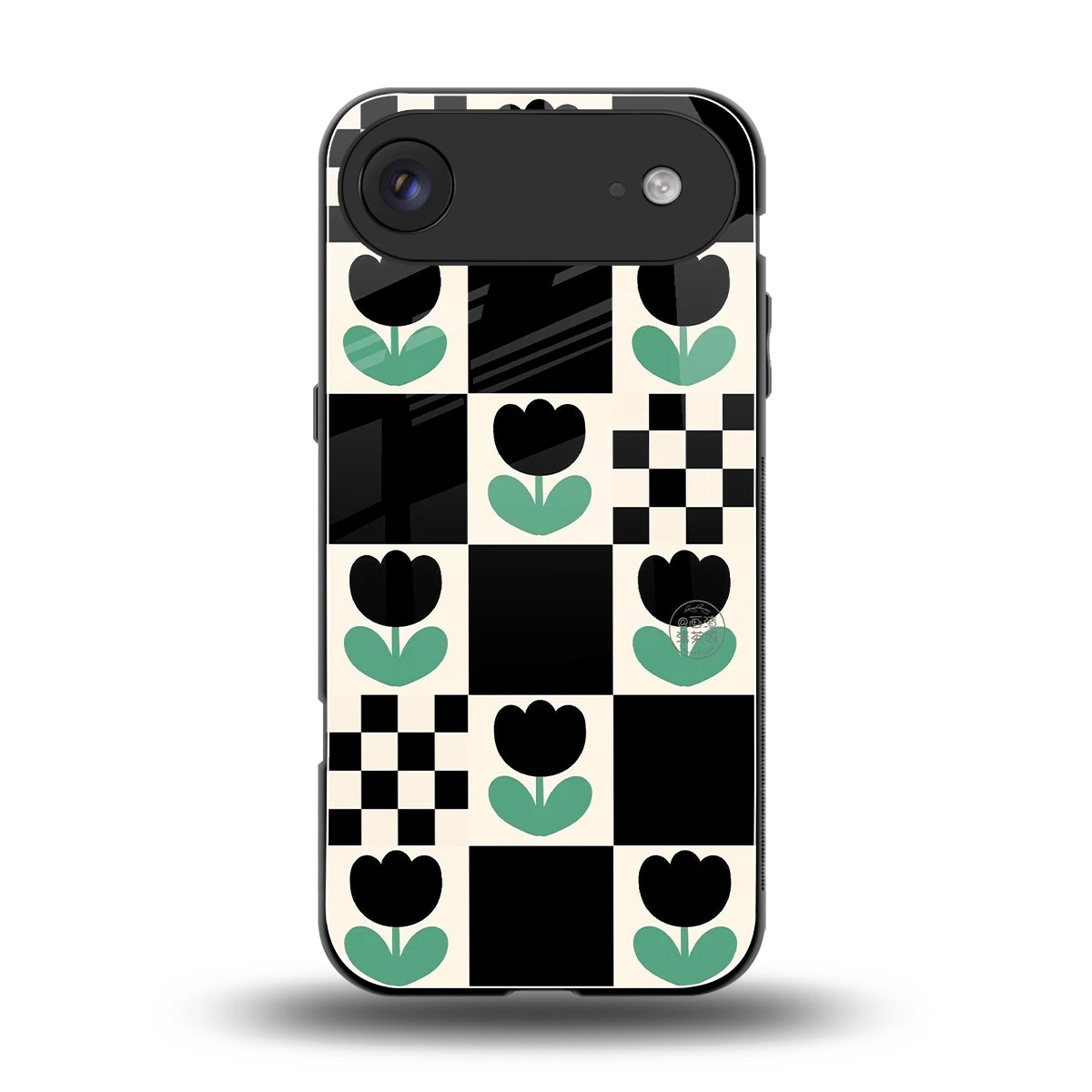 Minimalistic Flower Pattern back phone cover | glass case for iphone air