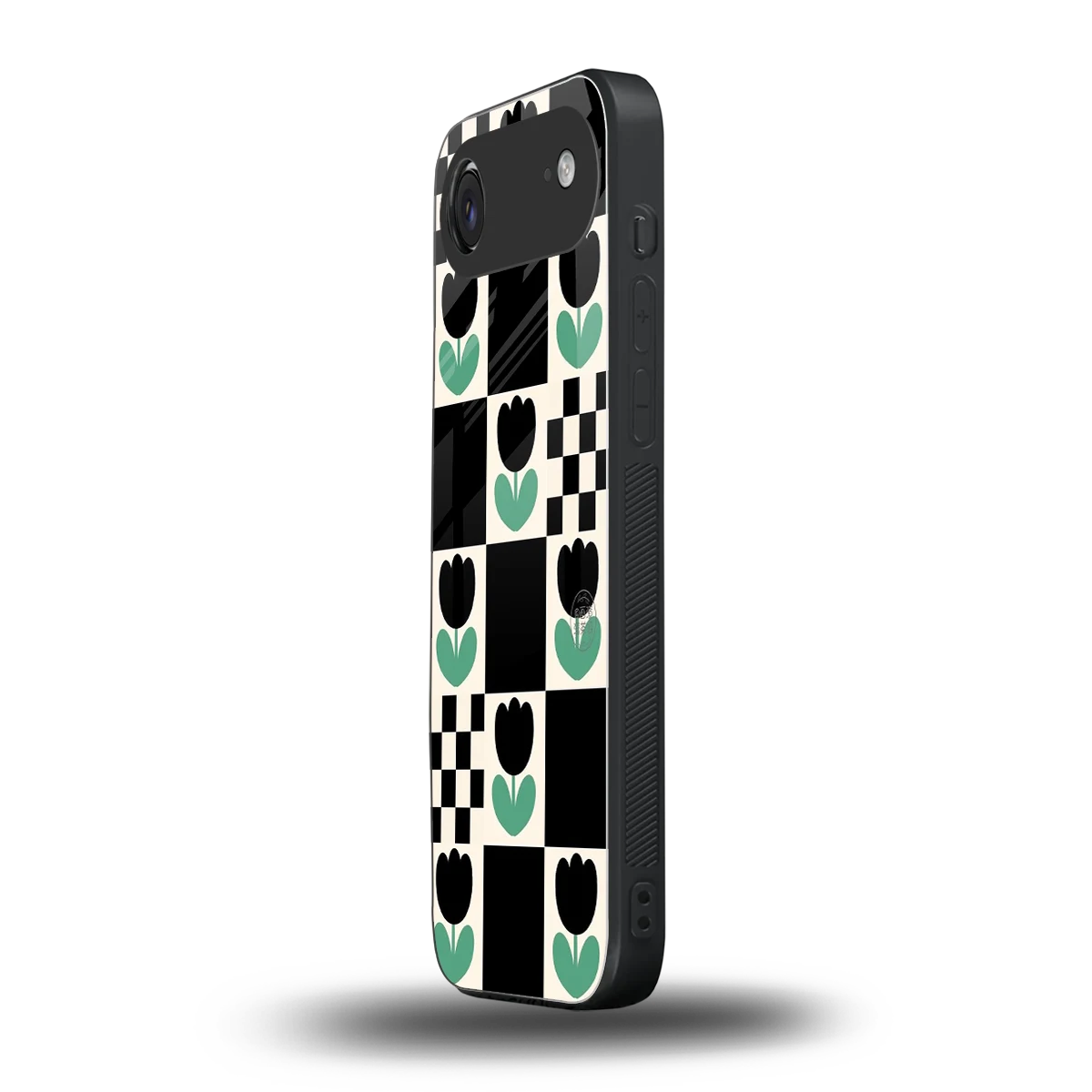 Minimalistic Flower Pattern iphone air mobile cover | shockproof glass phone case
