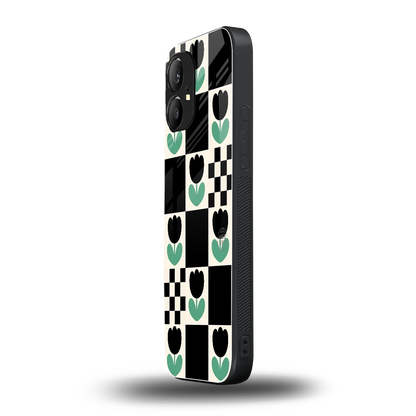 Minimalistic Flower Pattern nothing phone 1 mobile cover | shockproof glass phone case