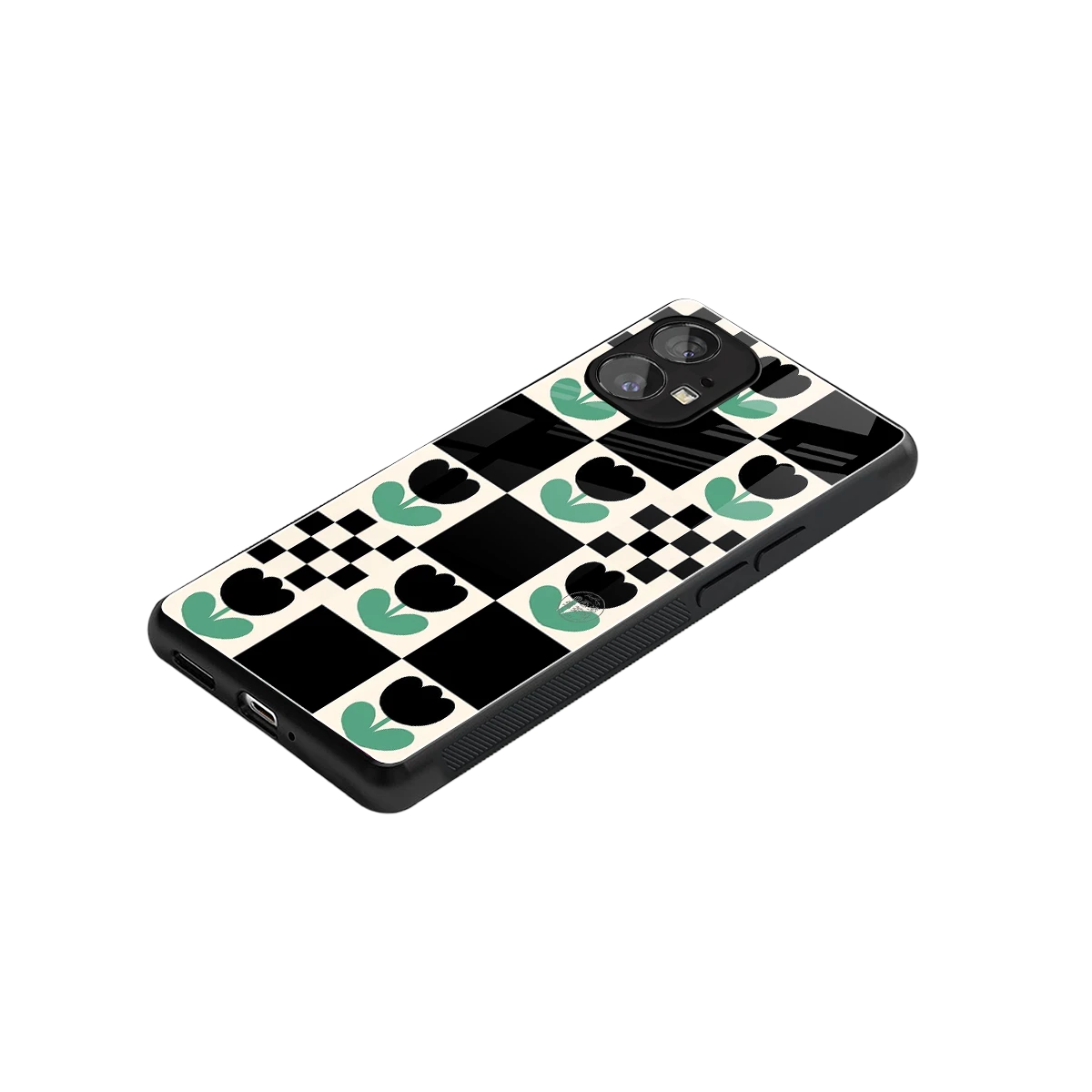 Minimalistic Flower Pattern stylish phone case for nothing phone 1 | glossy glass and slim fit