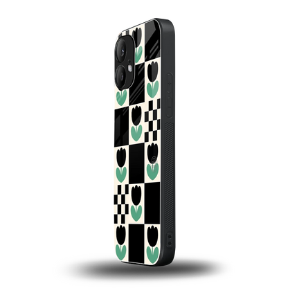 Minimalistic Flower Pattern nothing phone 2 mobile cover | shockproof glass phone case