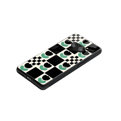 Minimalistic Flower Pattern stylish phone case for nothing phone 2a | glossy glass and slim fit