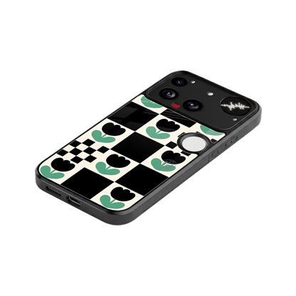 Minimalistic Flower Pattern stylish phone case for nothing phone 3 | glossy glass and slim fit