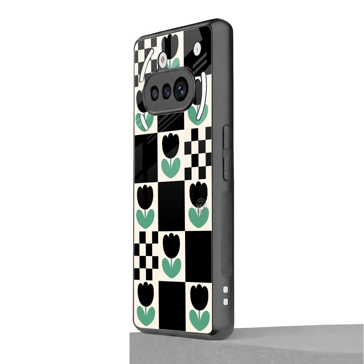 Minimalistic Flower Pattern nothing phone 3a mobile cover | shockproof glass phone case
