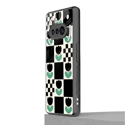 Minimalistic Flower Pattern nothing phone 3a mobile cover | shockproof glass phone case