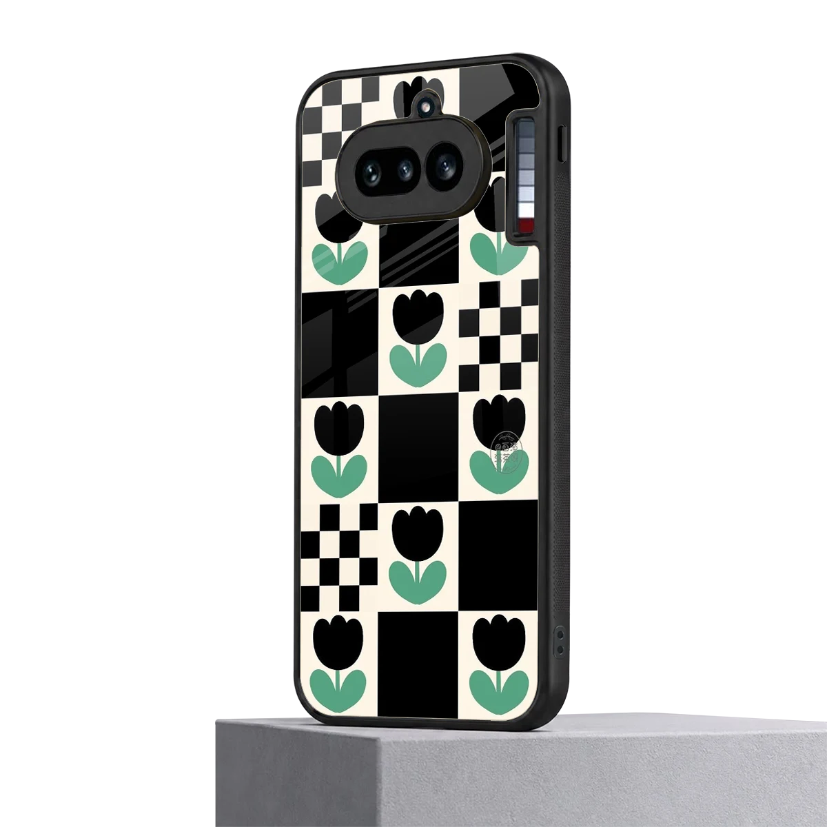 Minimalistic Flower Pattern nothing phone 4a mobile cover | shockproof glass phone case