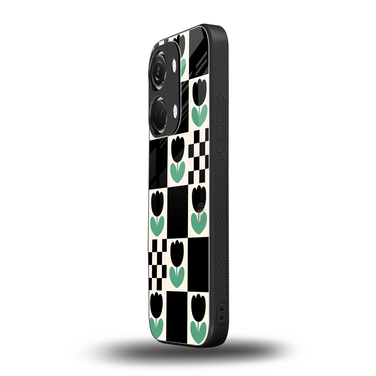 Minimalistic Flower Pattern oneplus nord 3 mobile cover | shockproof glass phone case