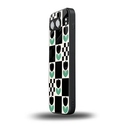 Minimalistic Flower Pattern oneplus nord 4 mobile cover | shockproof glass phone case