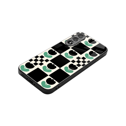 Minimalistic Flower Pattern stylish phone case for oneplus nord 5 | glossy glass and slim fit
