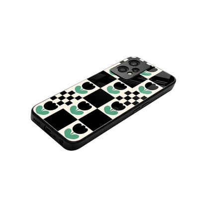 Minimalistic Flower Pattern stylish phone case for oneplus nord ce 2 lite | glossy glass and slim fit