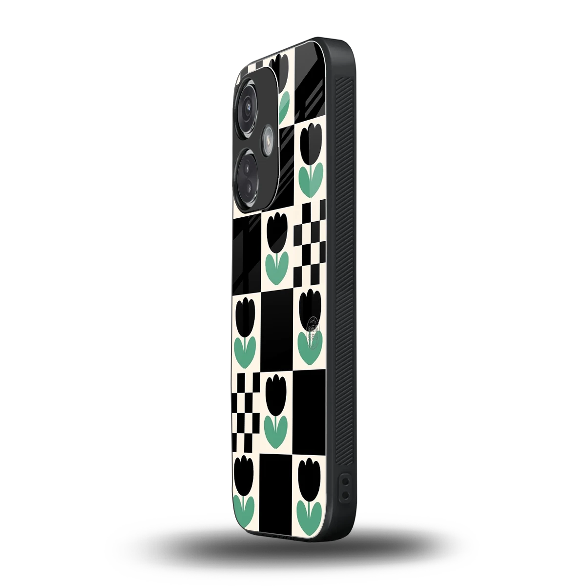 Minimalistic Flower Pattern oneplus nord ce 3 mobile cover | shockproof glass phone case