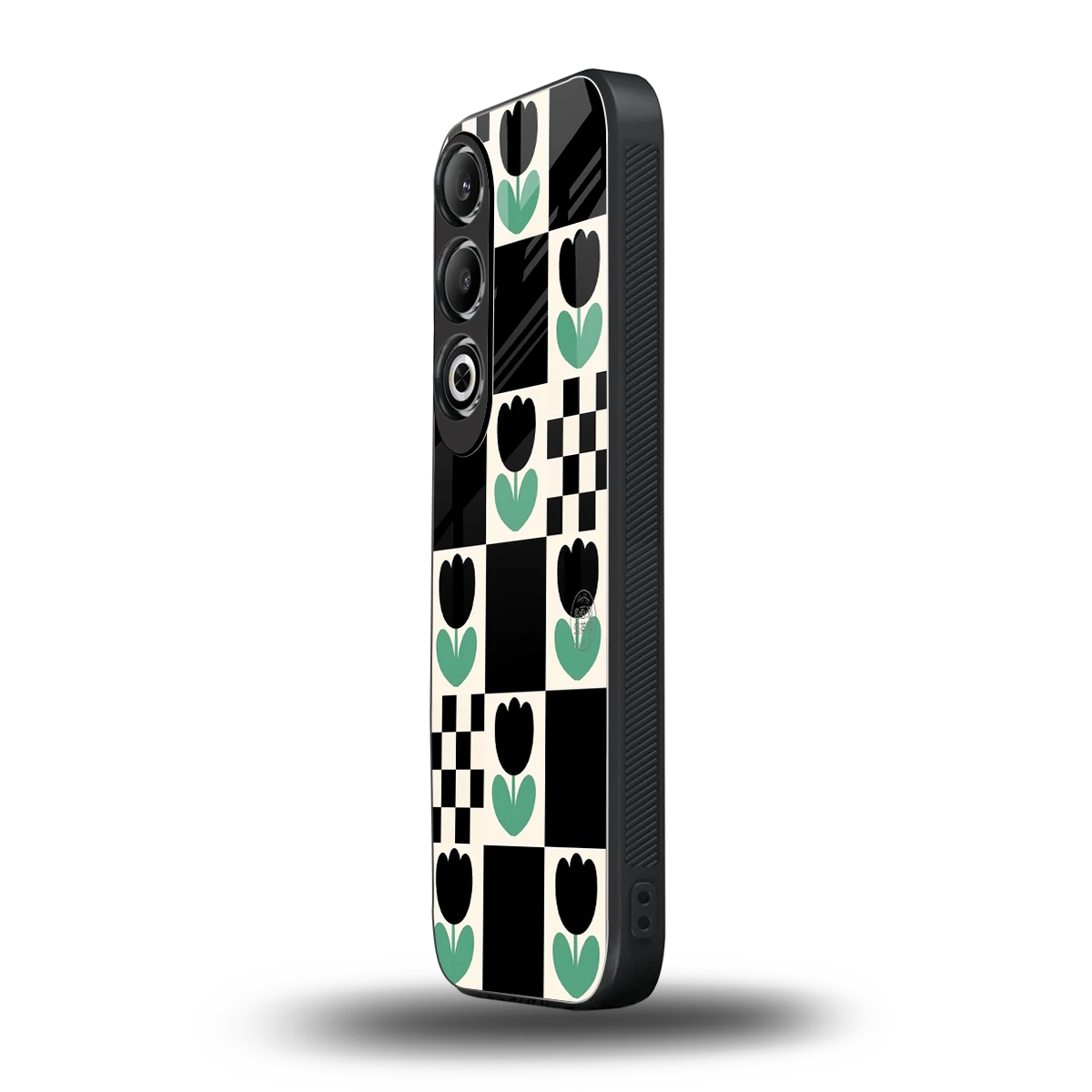 Minimalistic Flower Pattern oneplus nord ce 4 mobile cover | shockproof glass phone case