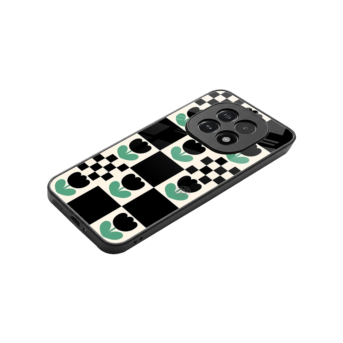 Minimalistic Flower Pattern stylish phone case for oppo f29 5g | glossy glass and slim fit