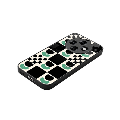 Minimalistic Flower Pattern stylish phone case for oppo f31 pro 5g | glossy glass and slim fit