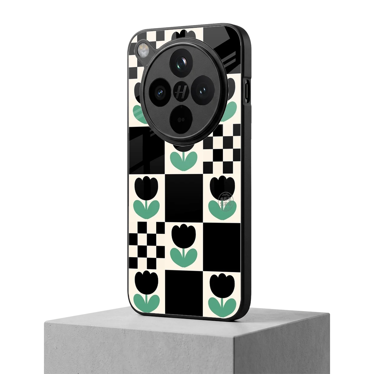 Minimalistic Flower Pattern oppo find x8 mobile cover | shockproof glass phone case