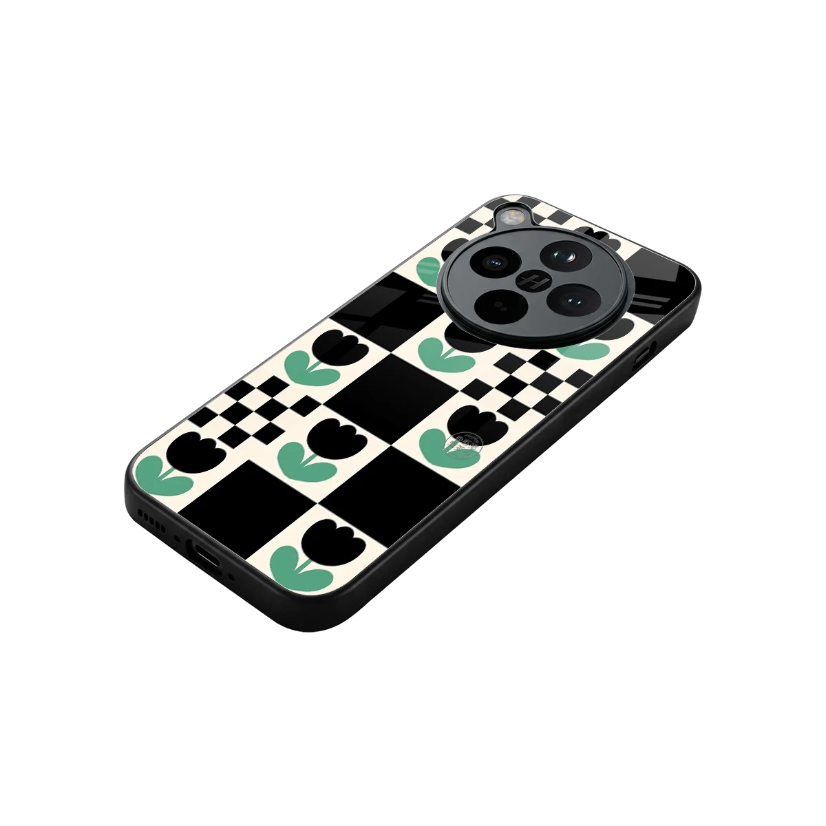 Minimalistic Flower Pattern stylish phone case for oppo find x8 | glossy glass and slim fit