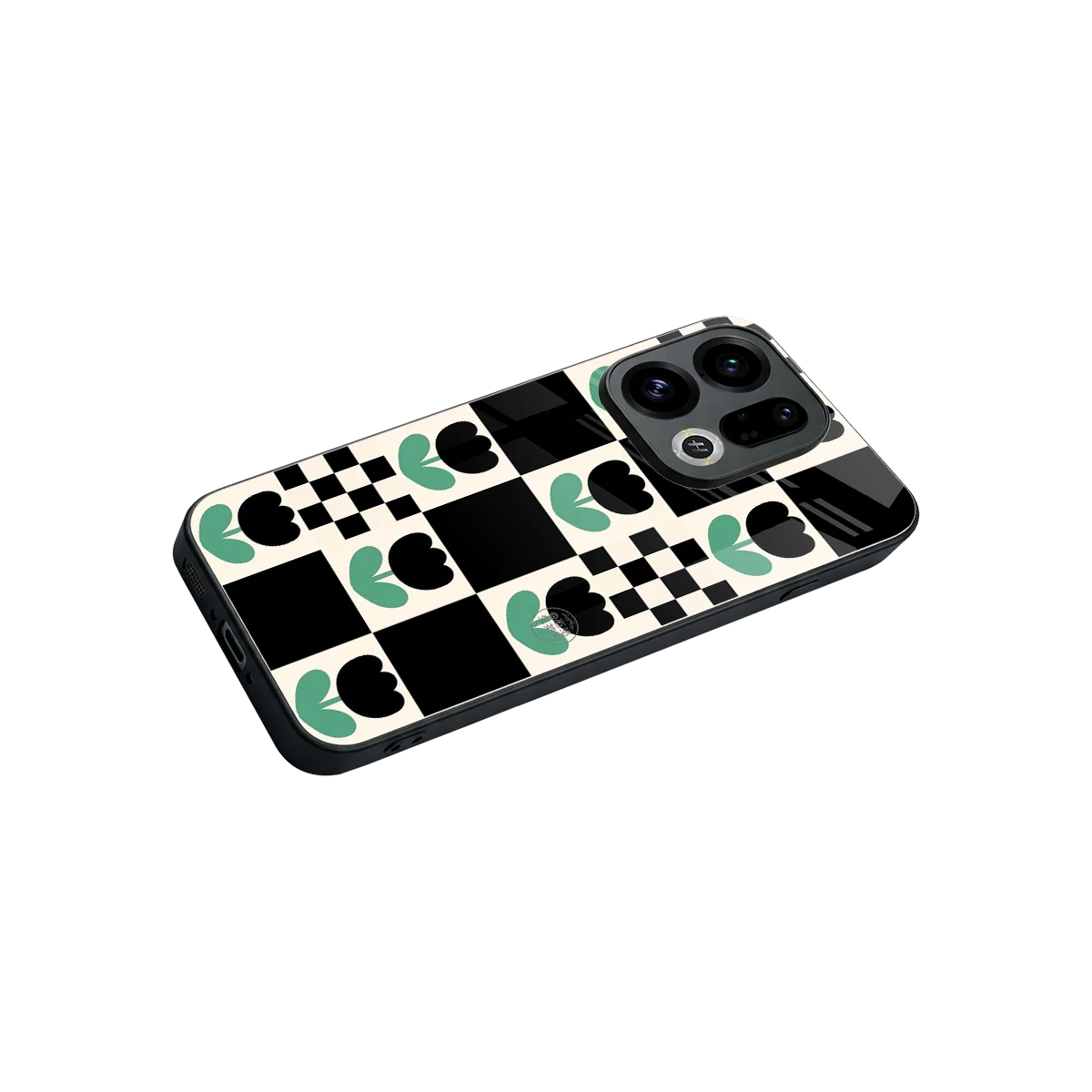Minimalistic Flower Pattern stylish phone case for oppo find x9 | glossy glass and slim fit
