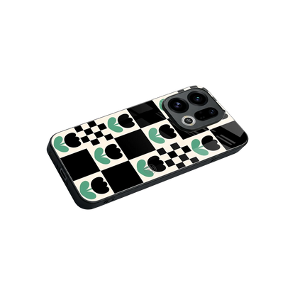 Minimalistic Flower Pattern stylish phone case for oppo find x9 | glossy glass and slim fit
