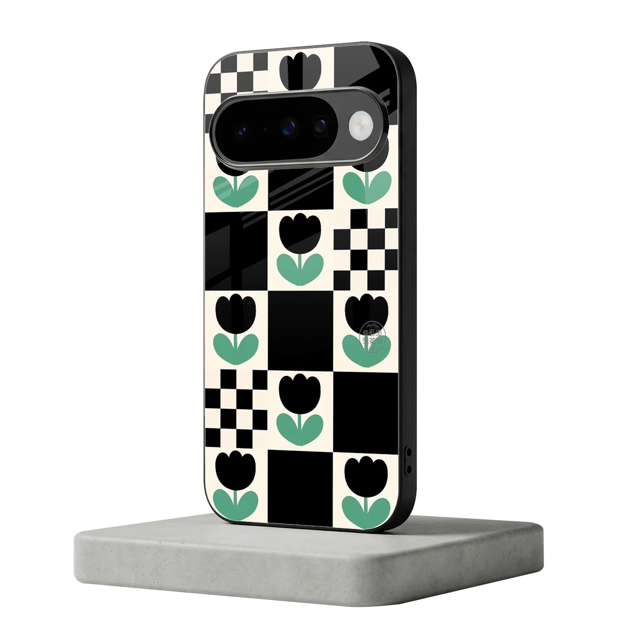 Minimalistic Flower Pattern google pixel 10 mobile cover | shockproof glass phone case