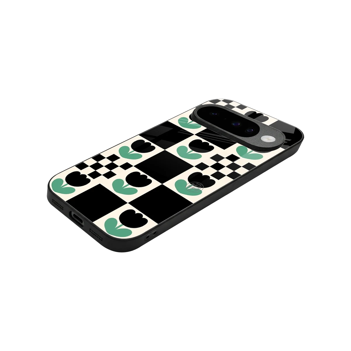 Minimalistic Flower Pattern stylish phone case for google pixel 10 | glossy glass and slim fit