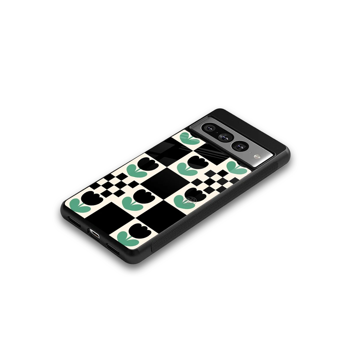 Minimalistic Flower Pattern google pixel 7 pro mobile cover | shockproof glass phone case