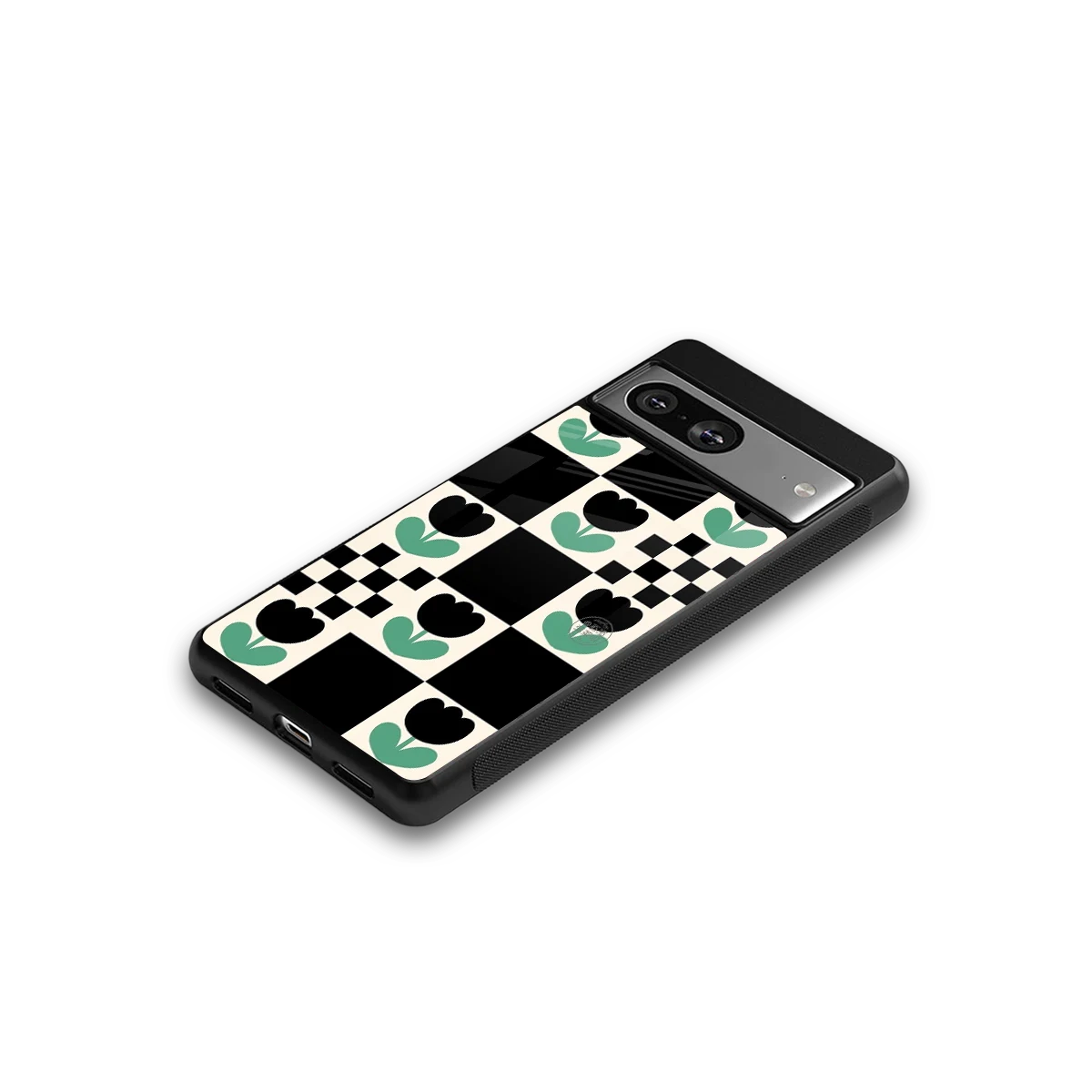 Minimalistic Flower Pattern google pixel 8 mobile cover | shockproof glass phone case