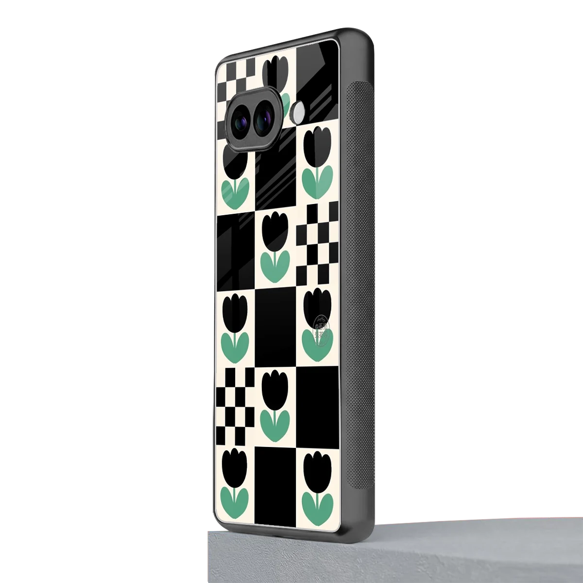 Minimalistic Flower Pattern google pixel 10a mobile cover | shockproof glass phone case