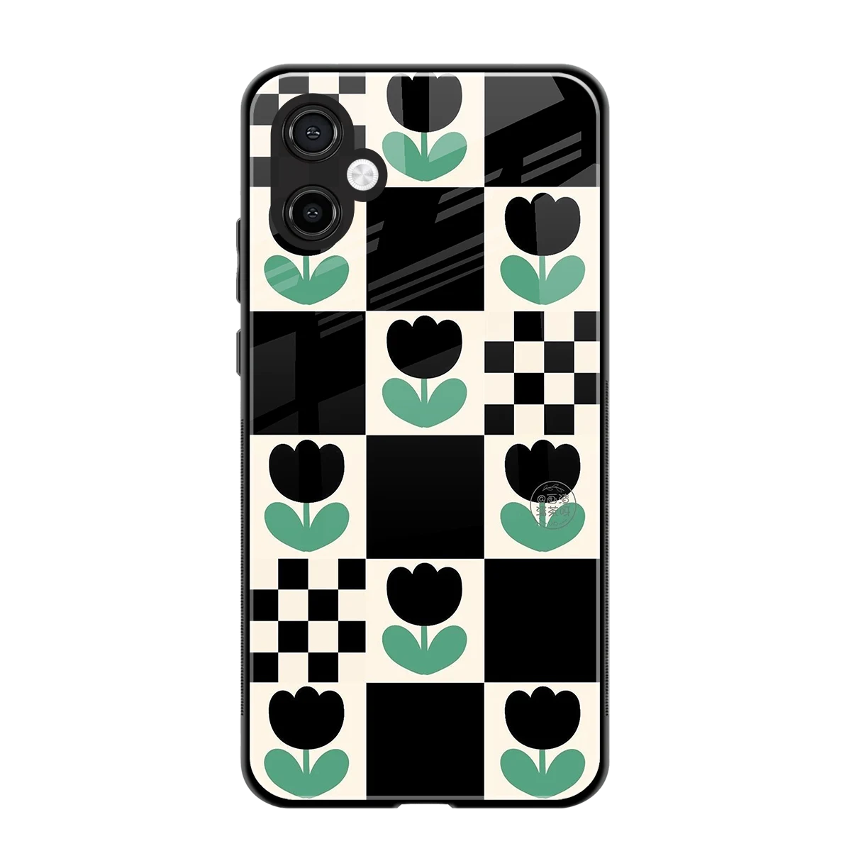 Minimalistic Flower Pattern back phone cover | glass case for samsung galaxy a06 5g