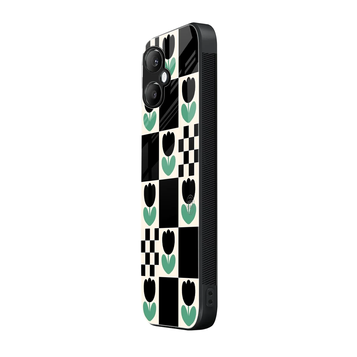 Minimalistic Flower Pattern samsung galaxy a06 5g mobile cover | shockproof glass phone case