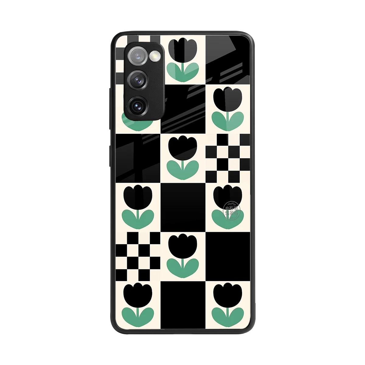 Minimalistic Flower Pattern back phone cover | glass case for samsung galaxy s20 fe