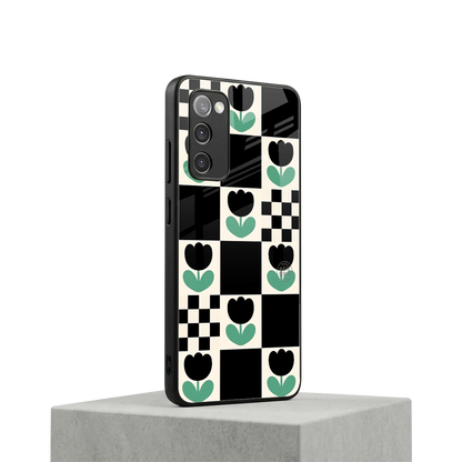 Minimalistic Flower Pattern samsung galaxy s20 fe mobile cover | shockproof glass phone case