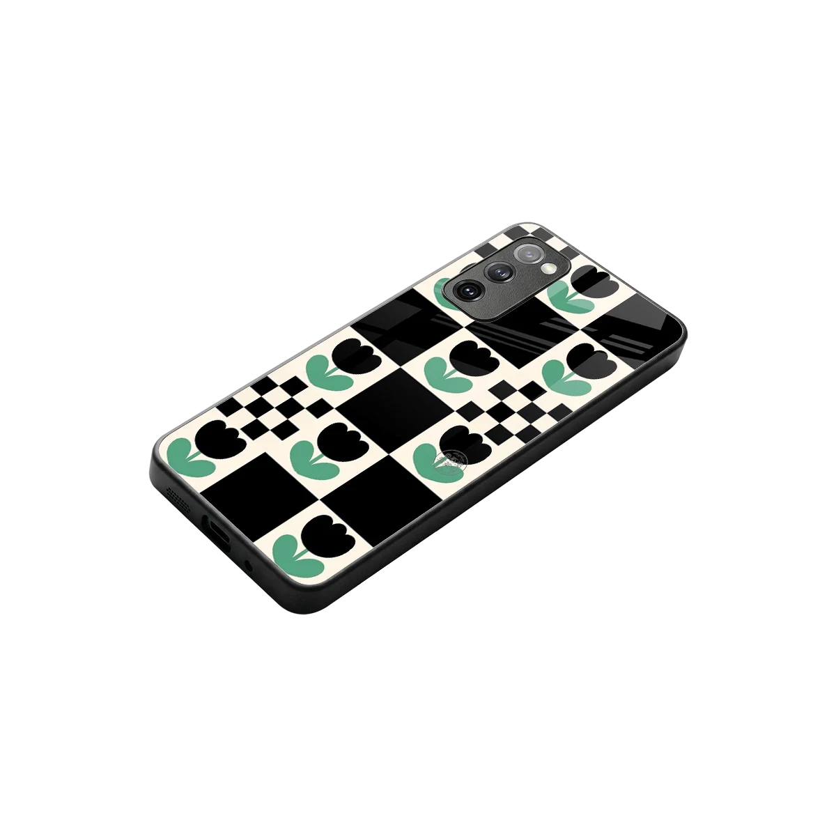 Minimalistic Flower Pattern stylish phone case for samsung galaxy s20 fe | glossy glass and slim fit