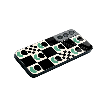 Minimalistic Flower Pattern stylish phone case for samsung galaxy s22 | glossy glass and slim fit