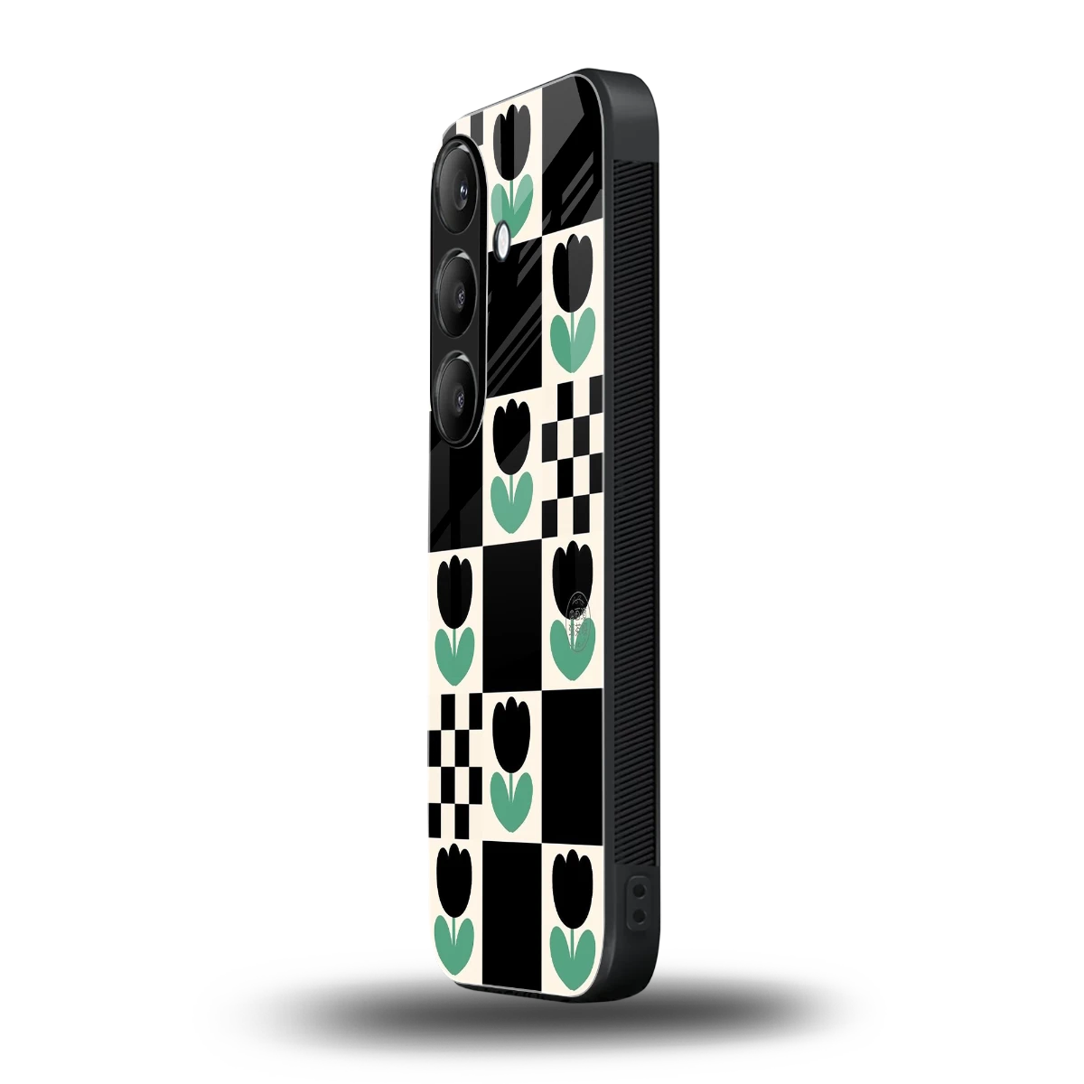 Minimalistic Flower Pattern samsung galaxy s24 mobile cover | shockproof glass phone case