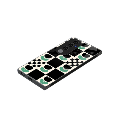 Minimalistic Flower Pattern stylish phone case for vivo v40 pro | glossy glass and slim fit