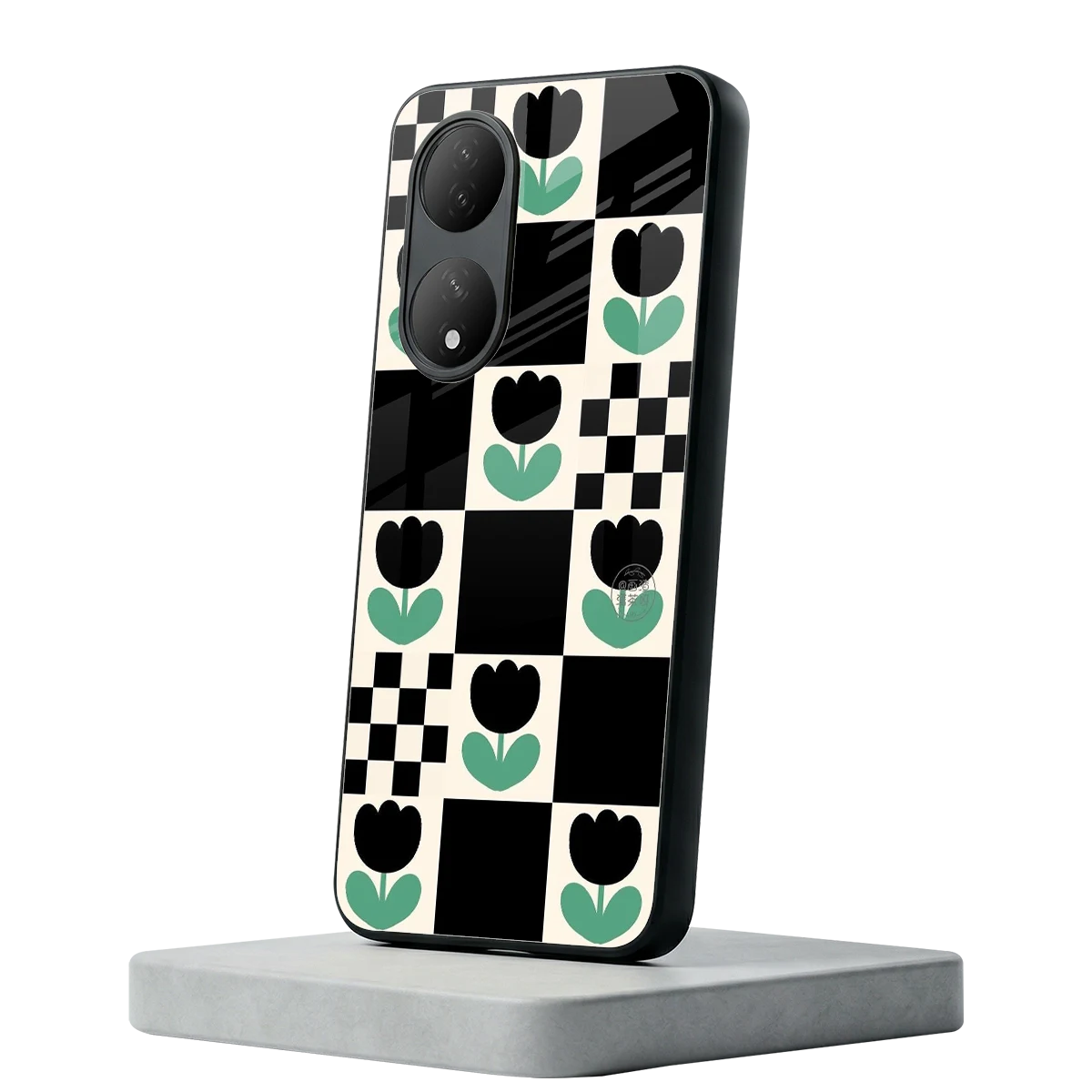 Minimalistic Flower Pattern Vivo-y100 mobile cover | shockproof glass phone case
