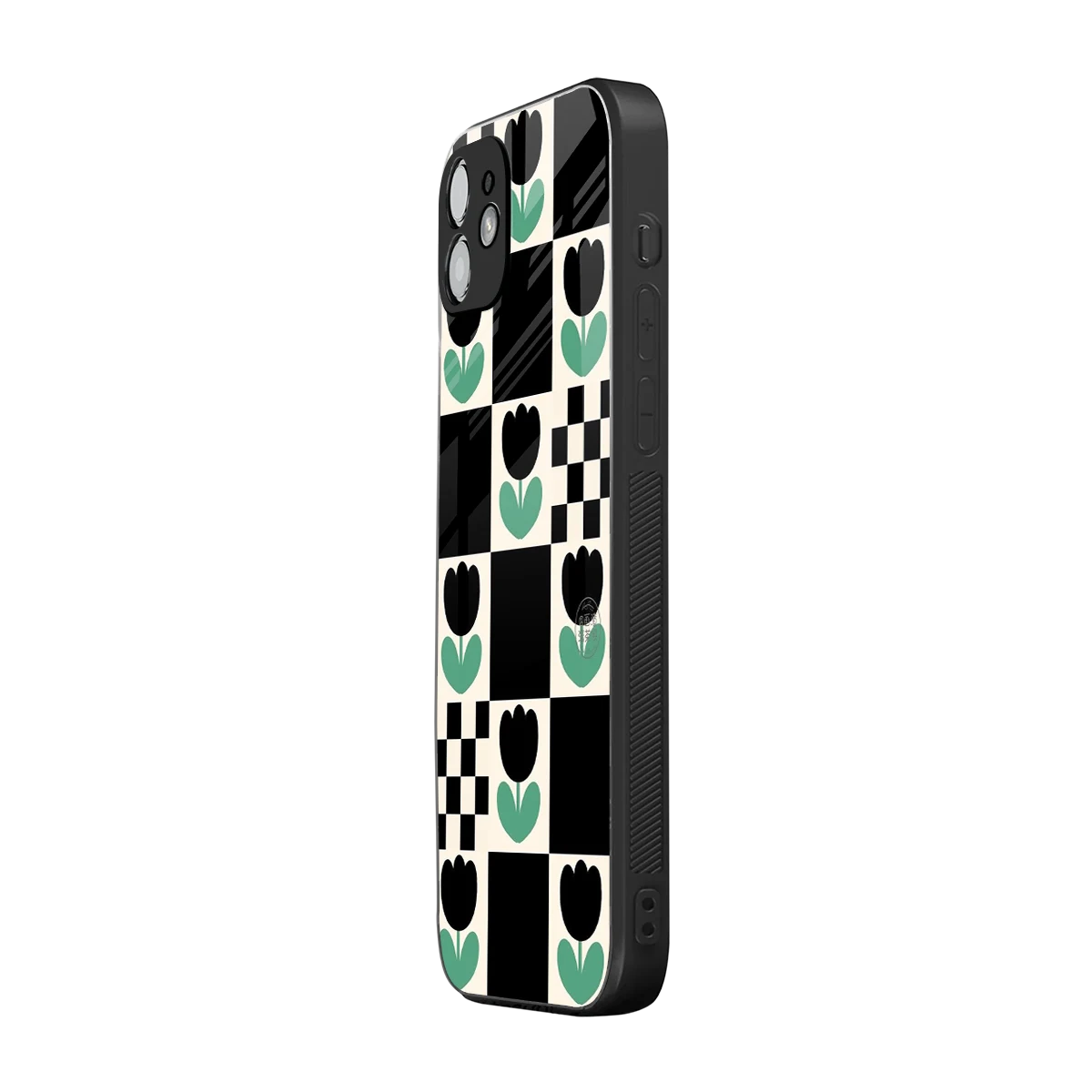 Minimalistic Flower Pattern iphone 11 mobile cover | shockproof glass phone case