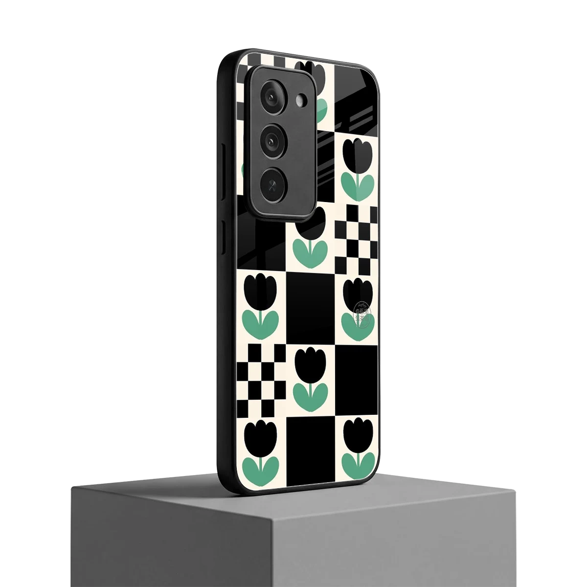 Minimalistic Flower Pattern redmi 15 5g mobile cover | shockproof glass phone case