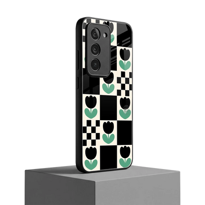 Minimalistic Flower Pattern redmi 15 5g mobile cover | shockproof glass phone case